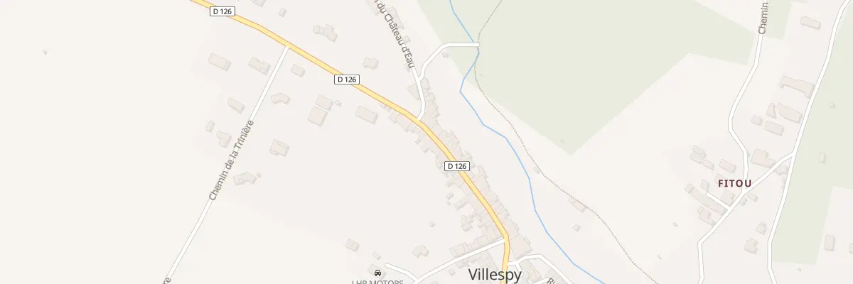 Plan du 100 Le Village à Villespy