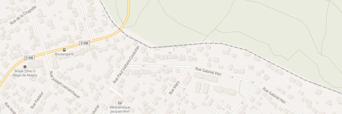 Plan du 13 Rue Gabriel Péri à Magny-les-Hameaux