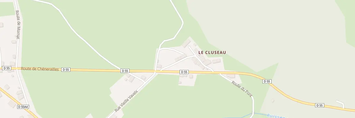 Plan du 14 Rue du Cluzeau à Lavaveix-les-Mines