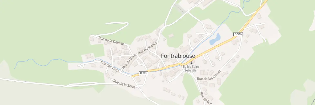 Plan du 30A Le Village à Fontrabiouse