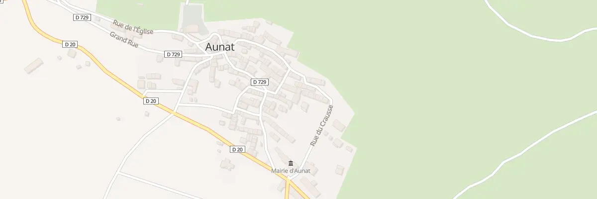 Plan du 12 Le Village à Aunat