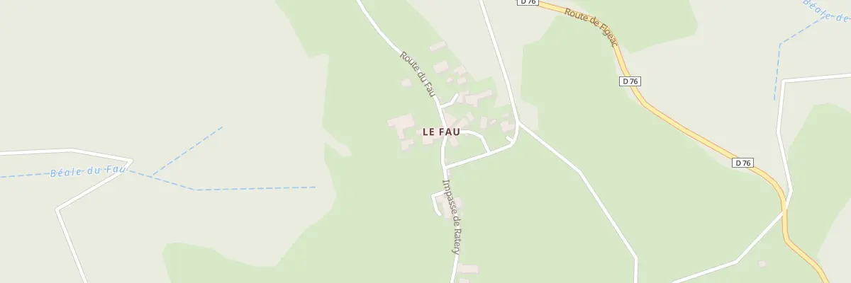 Plan du 5051 Le Fau à Prendeignes