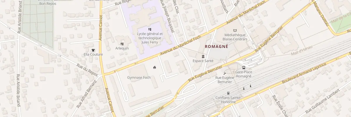 Plan du 16 Av du Maréchal Foch à Conflans-Sainte-Honorine