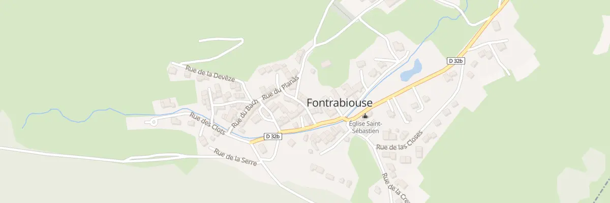 Plan du 30 Le Village à Fontrabiouse