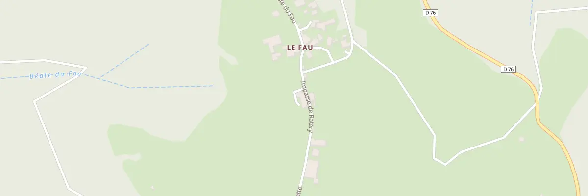 Plan du 5053 Le Fau à Prendeignes