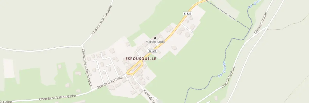 Plan du 39 Village d’Espousouille à Fontrabiouse