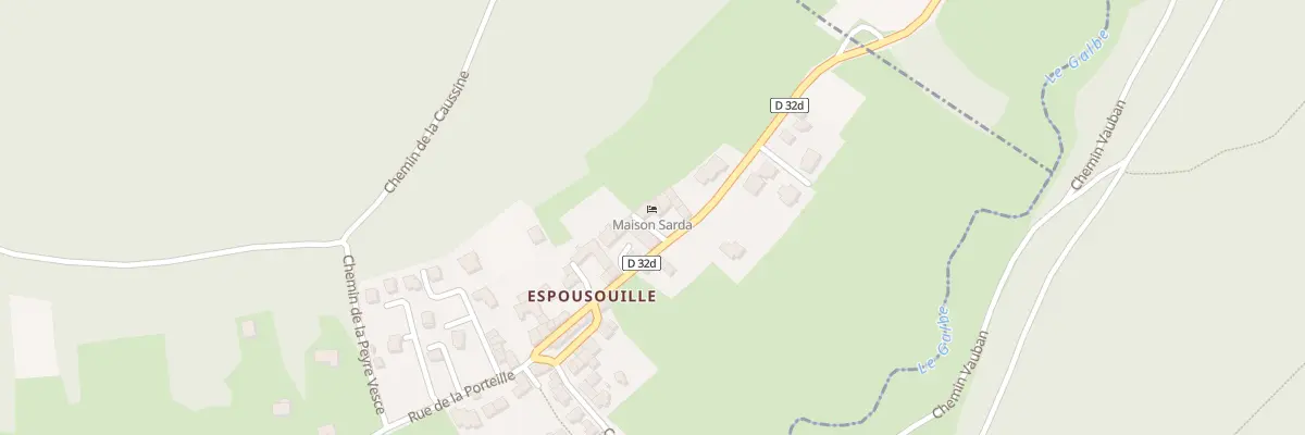 Plan du 37 Village d’Espousouille à Fontrabiouse