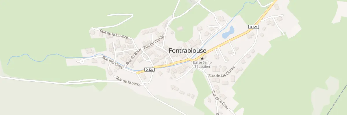 Plan du 32 Le Village à Fontrabiouse
