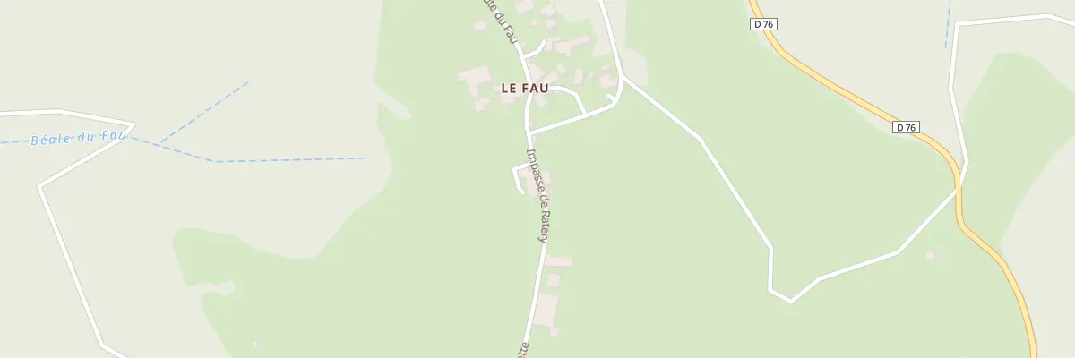 Plan du 5052 Le Fau Village à Prendeignes