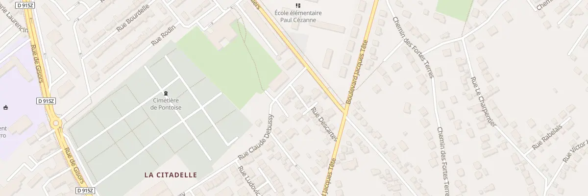 Plan du 3 Rue Jacques Coeur à Pontoise