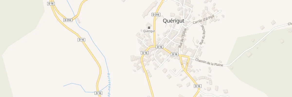 Plan du 93A Village à Quérigut