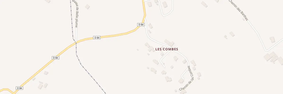 Plan du 90 Che de Las Combes à Carlus