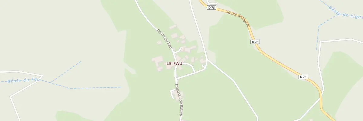 Plan du 5046 Le Fau à Prendeignes