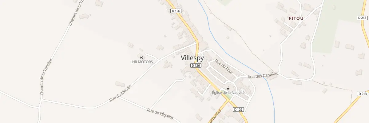 Plan du 80 Le Village à Villespy