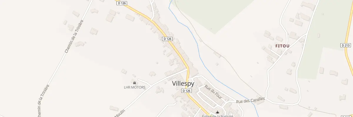 Plan du 93 Le Village à Villespy