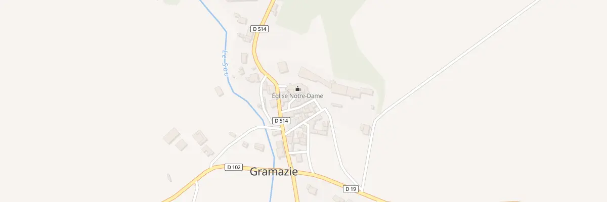 Plan du 12 Le Village à Gramazie
