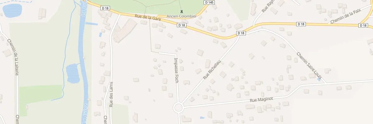 Plan du 4 Imp Foch au Mérévillois
