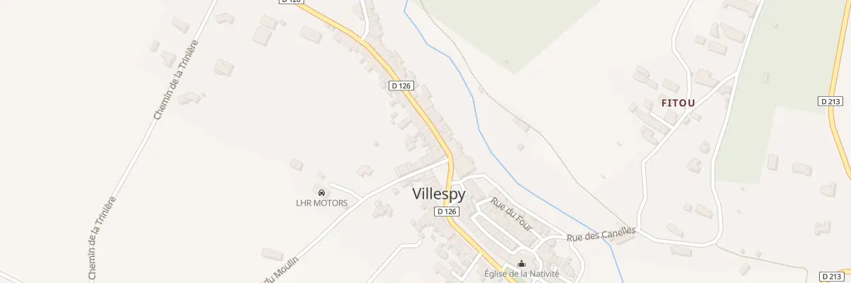Plan du 91 Le Village à Villespy