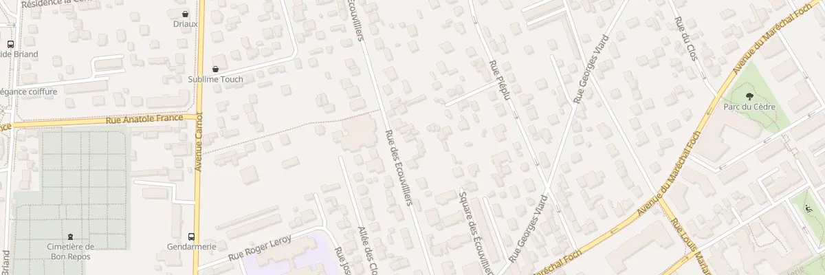 Plan du 30 Rue des Ecouvilliers à Conflans-Sainte-Honorine