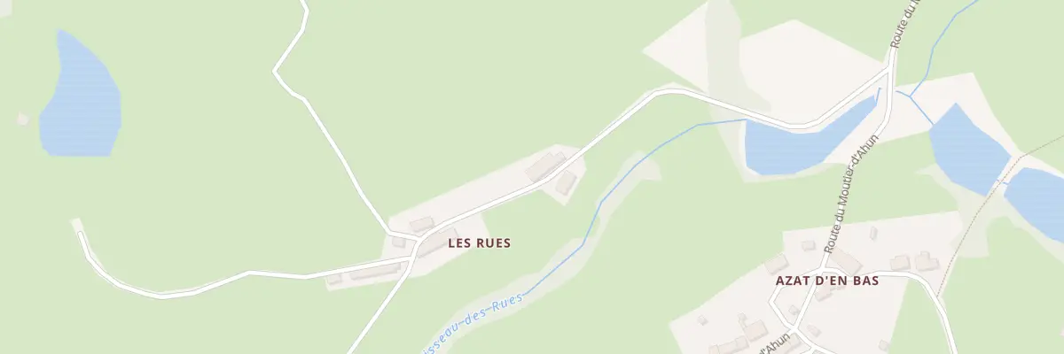 Plan du 2 Les Rues à Cressat