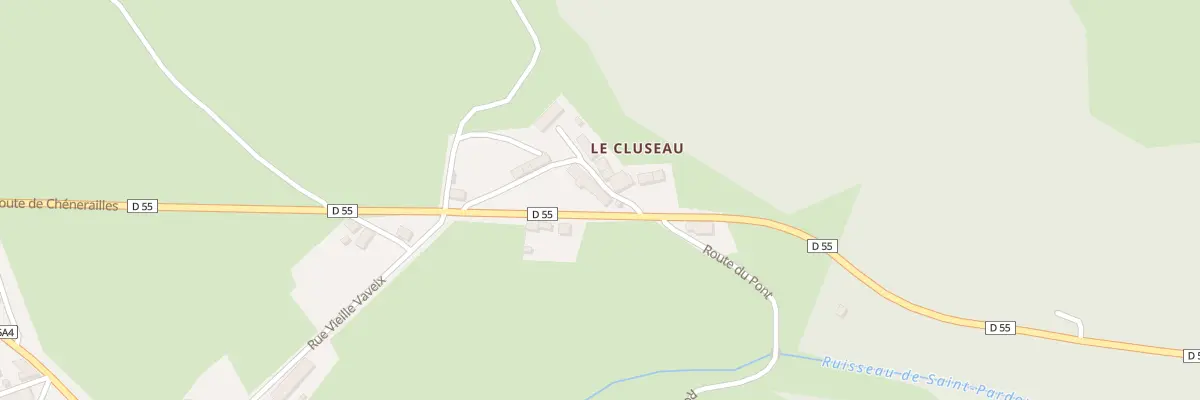 Plan du 2 Rte de Chénérailles à Lavaveix-les-Mines