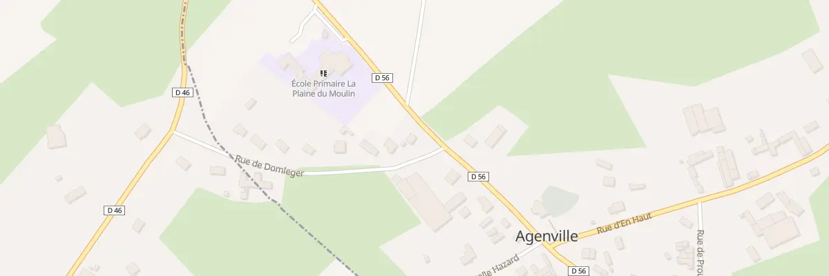 Plan du 2 Rue de Domléger à Agenville