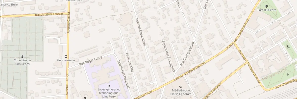 Plan du 16 Rue des Ecouvilliers à Conflans-Sainte-Honorine
