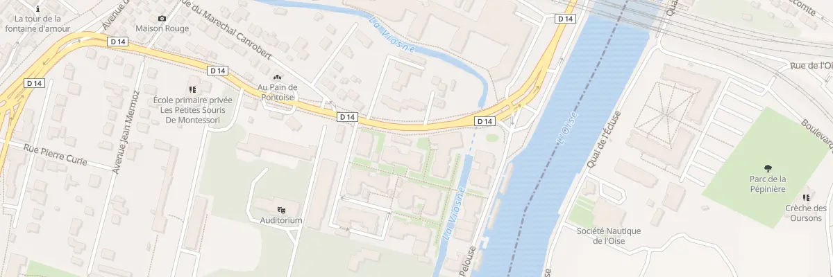 Plan du 5 All du Chateau Vieux St Martin à Pontoise