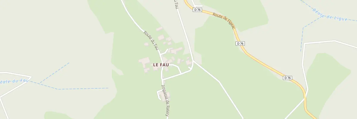Plan du 5047 Le Fau à Prendeignes