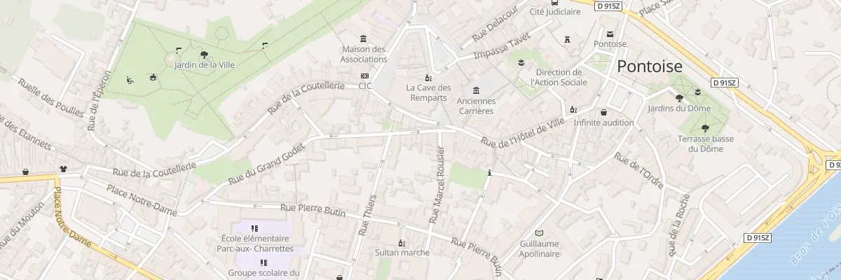 Plan du 7 Rue de la Bretonnerie à Pontoise