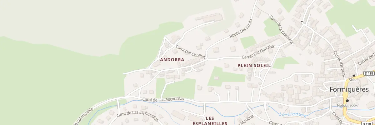 Plan du 10 Cae d’Andorre à Formiguères