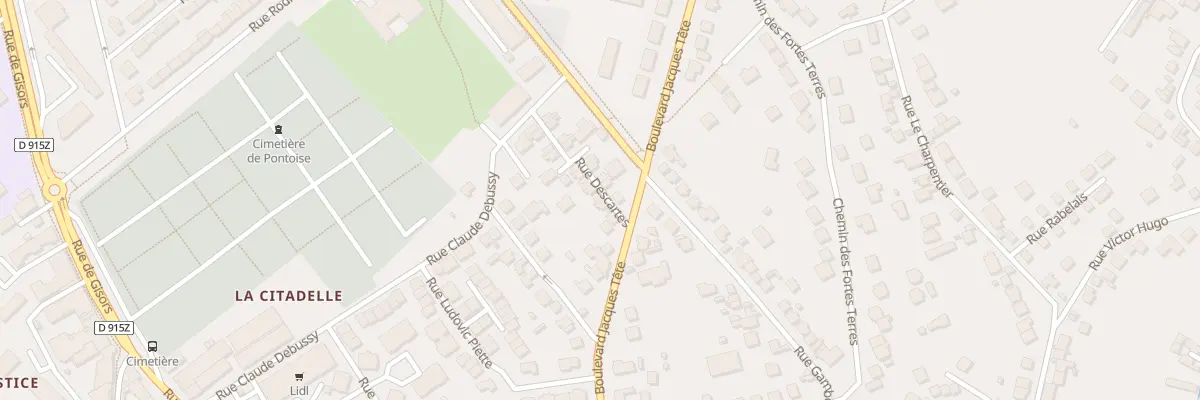 Plan du 5 Rue Descartes à Pontoise