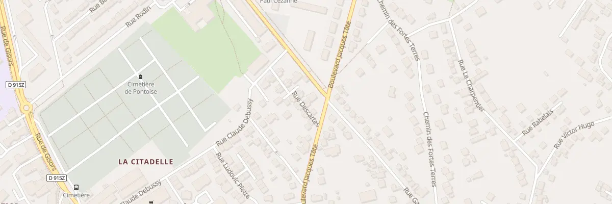 Plan du 6 Rue Descartes à Pontoise
