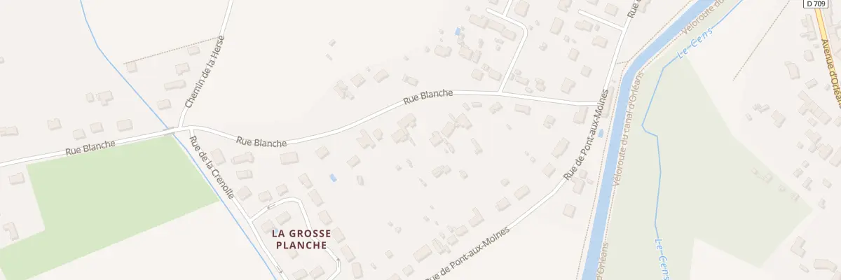 Plan du 19 Rue Blanche à Donnery