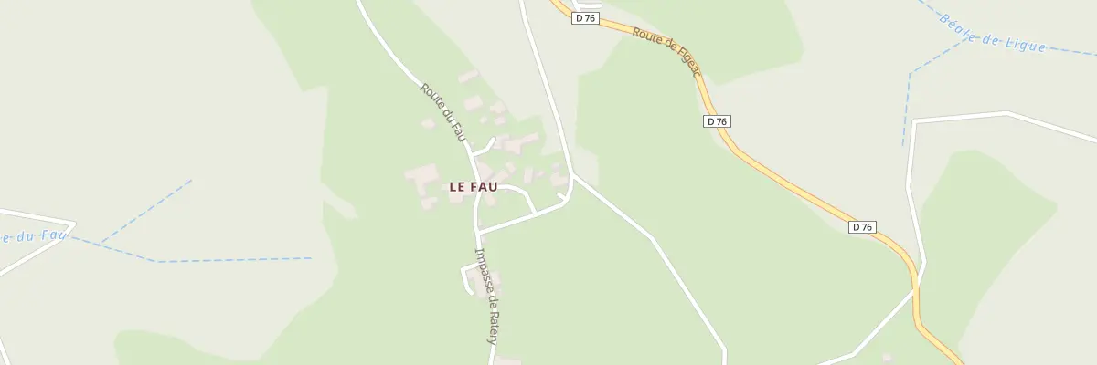 Plan du 5049 Le Fau à Prendeignes