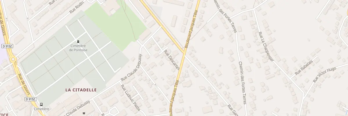 Plan du 4 Rue Descartes à Pontoise