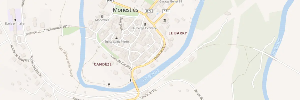 Plan du 2 Pl du Terrier à Monestiés