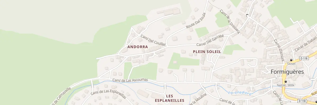 Plan du 5 Cae d’Andorre à Formiguères