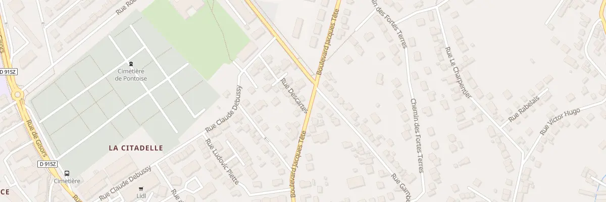 Plan du 2 Rue Descartes à Pontoise