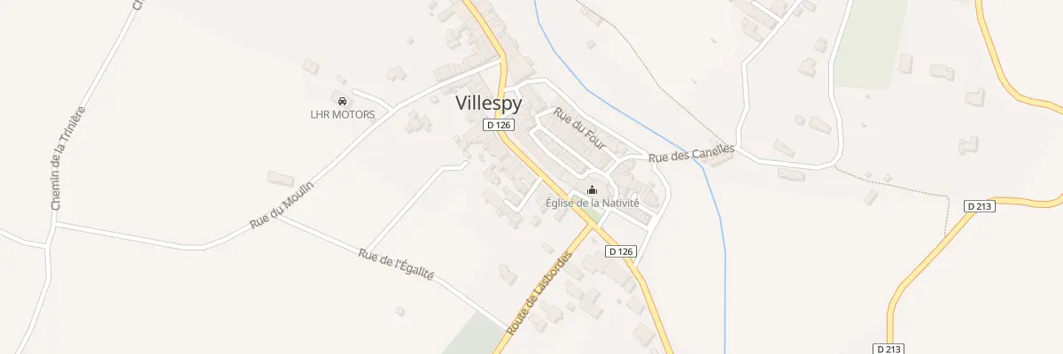 Plan du 70 Le Village à Villespy