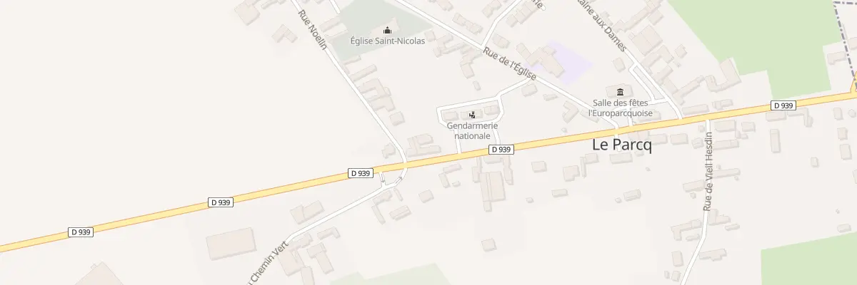 Plan du 22 Rte Nationale au Parcq