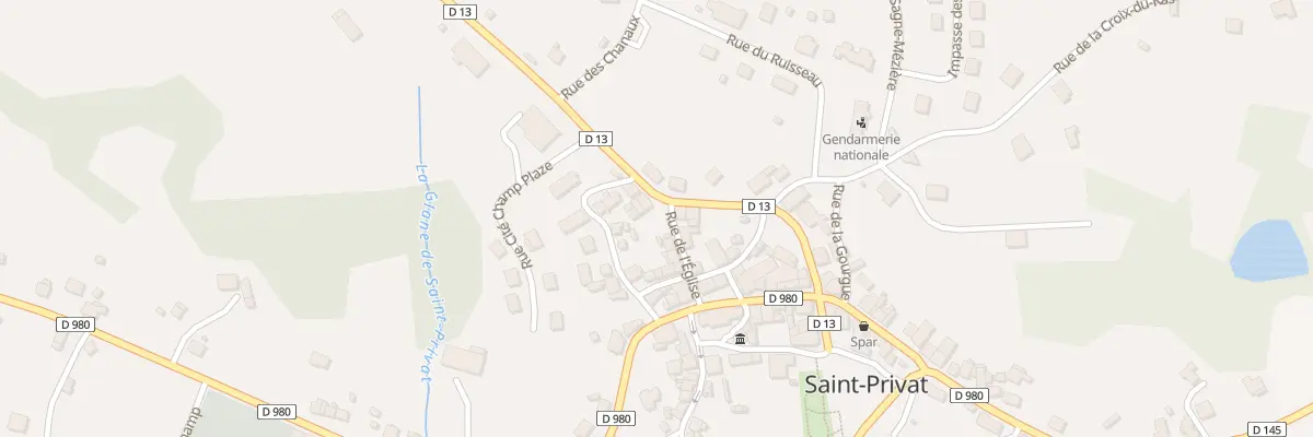 Plan du 11 Rue de la Gane à Saint-Privat