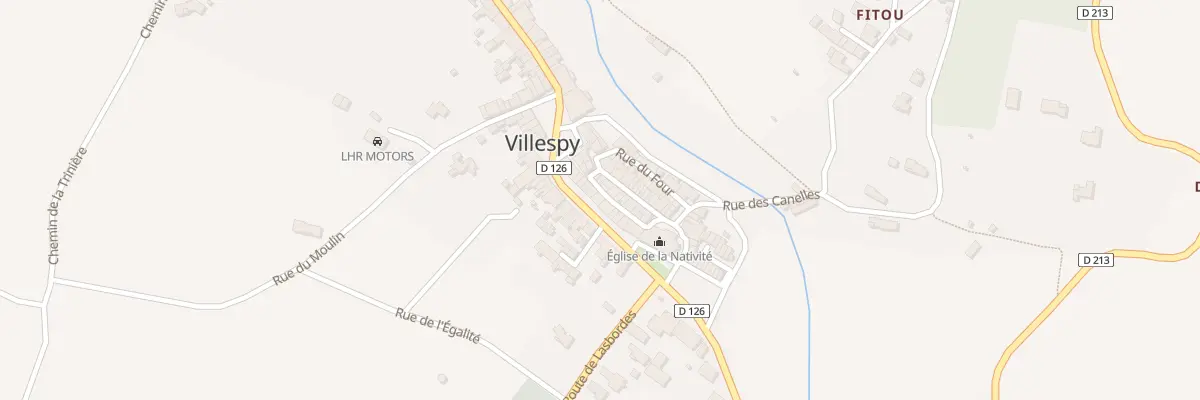 Plan du 46 Le Village à Villespy