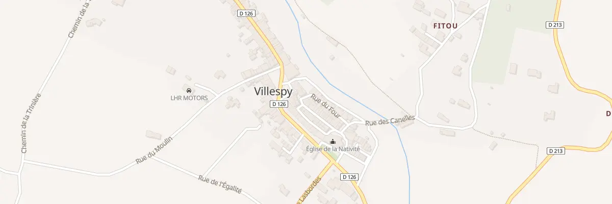 Plan du 38 Le Village à Villespy