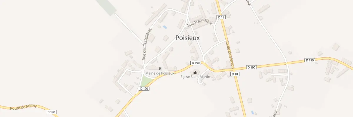 Plan du 3 Rte de Migny à Poisieux