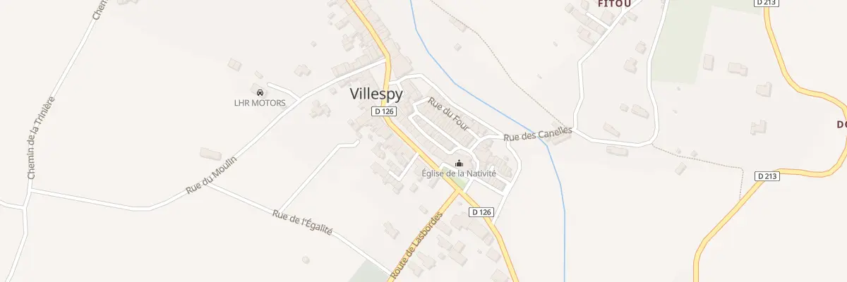 Plan du 50 Le Village à Villespy