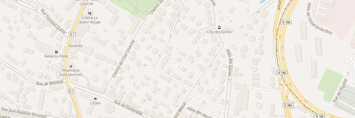 Plan du 38 Che du Fonds des Vaugirard à Marly-le-Roi