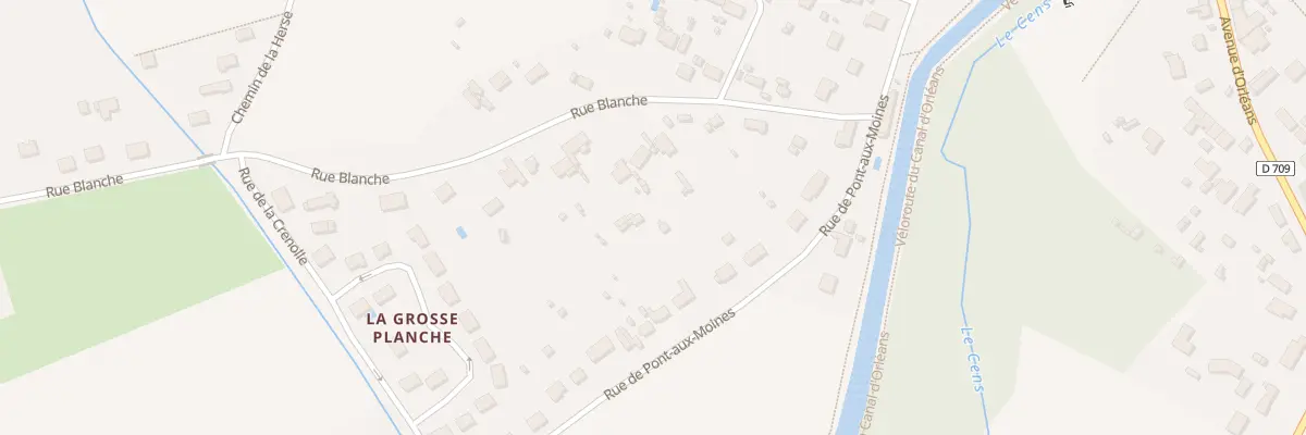 Plan du 17 Rue Blanche à Donnery