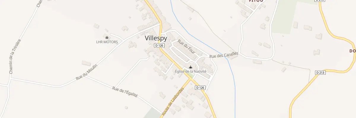 Plan du 51 Le Village à Villespy