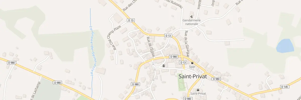 Plan du 5188 Rue de l’Eglise à Saint-Privat